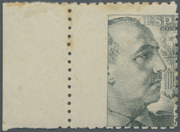 * Spanien: 1939, General Franco Heavy MISPLACED Stamp In Grey (probably 1pta.?) From Left Margin With - Gebruikt