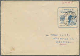 GA Spanien - Ganzsachen: 1933, Private Stationery Envelope, Liberty 40 C. Of Philatelic Press Conferenc - 1850-1931