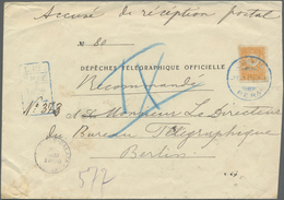 Br Türkei: 1901, 2 Pia. Orange Tied By Blue Bilingual Cds. "PERA 25.MAI.05" To Registered Cover "DÉPÊCH - Brieven En Documenten
