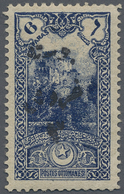 * Türkei: 1920, TURKEY IN ASIA : Black Overprint Type II Variety "short 3" On 3 Pia. On 6 Pa. Deep Blu - Lettres & Documents