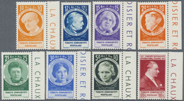 ** Türkei: 1935, Woman's Rights Congress Complete Set Of 15 Values, Right Margin Imprints, Mint Never H - Lettres & Documents