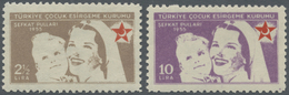 ** Türkei - Zwangszuschlagsmarken Für Den Roten Halbmond: 1955, Red Crescent 2 1/2 Lira & 10 Lira Mint - Liefdadigheid Zegels