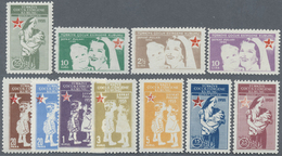 ** Türkei - Zwangszuschlagsmarken Für Den Roten Halbmond: 1955, Red Crescent Charity Stamps Complete Se - Francobolli Di Beneficenza