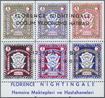 ** Türkei - Zwangszuschlagsmarken Für Den Roten Halbmond: 1963, 5 TL Overprinted S/S Florence Nightinga - Charity Stamps