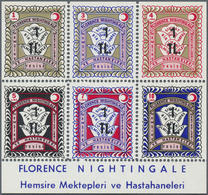 ** Türkei - Zwangszuschlagsmarken Für Den Roten Halbmond: 1962, 1 TL Overprinted S/S Florence Nightinga - Timbres De Bienfaisance