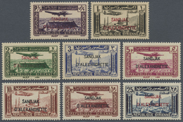 ** Türkei - Alexandrette: 1938, Syrian Airmail Stamps With Opt. 'SANDJAK D'ALEXANDRETTE' Complete Set, - Storia Postale