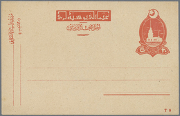 GA Türkei - Ganzsachen: 1917, 20 Para Red Postal Stationery Card, Scarce Essay With Imprint "T9" On Rig - Postal Stationery