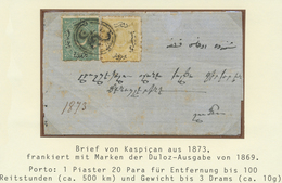 Br Türkei - Stempel: 1873, Cover From "KASPICAN" To Shumnu, 1 Pia. Yellow And 20 Para Green 1870 Issue, - Sonstige & Ohne Zuordnung