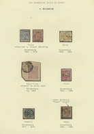 Brfst/O Türkei - Stempel: 1865-1900, Two Album Pages With Cancellations On Stamps, Including Shumnu, Tirnova - Andere & Zonder Classificatie