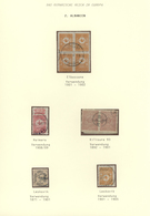 Brfst/O Türkei - Stempel: 1870-1905, Album Page With Cancellations On Stamps, Including Elbassane, Kilisura - Other & Unclassified