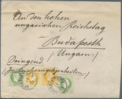 Br Ungarn: 1878: Brief Aus Neunkirchen 'An Den Hohen Ungarischen Reichstag In Budapest' Mit Vermerk 'Dr - Storia Postale