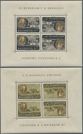 ** Ungarn: 1947, 8 F To 70 F Roosevelt In Eight Tete-beche Blocks (each Two Pairs) - Brieven En Documenten