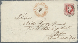 GA Ungarn - Stempel: "OSTEK-ESSEK UGOR.CRA. 10.10.70", Two Clear Strike On Austria Postal Stationery En - Storia Postale