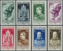 ** Vatikan: 1936, World Exhibition Of The Catholic Press, Dewy Series (Mi. € 500, -). - Lettres & Documents