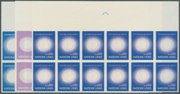 ** Vereinte Nationen - Genf: 1972. Progressive Proof (6 Phases) In Blocks Of 12 For The 80c Value Of Th - Neufs