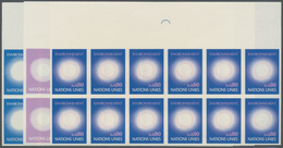 ** Vereinte Nationen - Genf: 1972. Progressive Proof (6 Phases) In Blocks Of 12 For The 80c Value Of Th - Nuovi