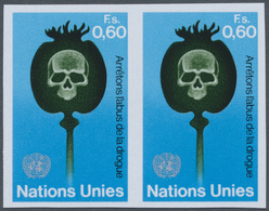 ** Vereinte Nationen - Genf: 1973, Kampf Gegen Den Drogenmißbrauch 0.60 Fr. Im UNGEZÄHNTEN Waagrechten - Ongebruikt