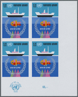 ** Vereinte Nationen - Genf: 1974. Ungezähnter ER-4er-Block Für Die Ausgabe "Seerechtskonferenz". UNO-E - Unused Stamps