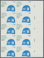 ** Vereinte Nationen - Genf: 1980. Ungezähnter SR-10er-Block Für Die Ausgabe "Friedenserhaltende Maßnah - Unused Stamps