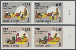 ** Vereinte Nationen - Genf: 1988. Complete Imperforate Set "IFAD: For A World Without Hunger" In Horiz - Ongebruikt