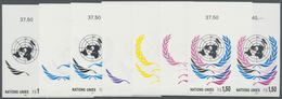 ** Vereinte Nationen - Genf: 1991. Progressive Proof (7 Phases) In Horizontal Top Margin Pairs For The - Unused Stamps