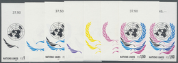 ** Vereinte Nationen - Genf: 1991. Progressive Proof (7 Phases) In Horizontal Top Margin Pairs For The - Neufs