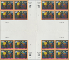 ** Vereinte Nationen - Genf: 1994. Imperforate Cross Gutter Block Of 4 Blocks Of 4 For The 80c Value Of - Ongebruikt