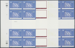 ** Vereinte Nationen - Genf: 1997. Progressive Proof (8 Phases) In Vertical Gutter Pairs Of 2 Blocks Of - Neufs