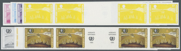 ** Vereinte Nationen - Wien: 1995. Progressive Proof (7 Phases) In Horizontal Gutter Pairs Of 2 Pairs F - Unused Stamps