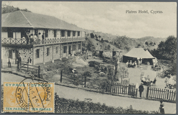 Br Zypern: 1915. Picture Post Card Of 'Platres Hotel, Cyprus' Addressed To Harrar, Ethiopia Bearing SG - Sonstige & Ohne Zuordnung