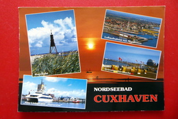 Cuxhaven - Kugelbake - Alte Liebe - Nordsee - Niedersachsen - AK Gelaufen - Schiff - Cuxhaven
