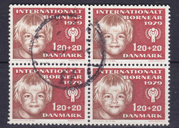 Denmark 1979 Mi. 676  1.20 Kr + 20 Ø Internationales Jahr Des Kindes Childrens Year 4-Block - Blocks & Sheetlets