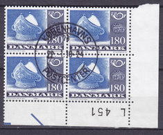 Denmark 1980 Mi. 709     1.80 Kr NORDEN Handwerkskunst Terrine In Form Einer Bischofsmütze 4-Block Marginal L451 - Blocks & Sheetlets