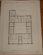 Plan D'une Maison Du Boulevard De Strasbourg à Paris, N°19. 1860 - Obras Públicas