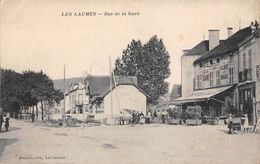 Les Laumes    21        Rue Et Hôtel De La Gare          (voir Scan) - Otros & Sin Clasificación