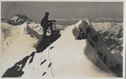 FINSTERAARHORNGIPFEL → Bergsteiger Auf Dem 4275 M Hohen Gipfel Anno 1919 - Gsteig Bei Gstaad