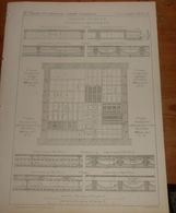 Plan De Planchers En Fer à T. 24 Systèmes Différents. 1860 - Public Works