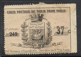FRANCE COLIS POSTAL DE PARIS A 25c N°3 (Cérés) - Oblitérés