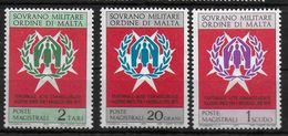 SMOM Malta 1971 Set 20 Anniv. Of The UNHCR  Soveraign Militairy Order Of Malta UNHCR - Flüchtlinge