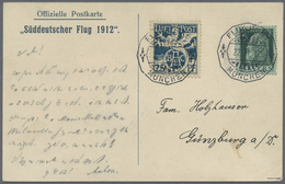 Bayern - Marken Und Briefe: 1912, Flugpostmarke BAEC Mit 5 Pf. Luitpold Und FLUGPOST / MÜNCHEN / 22. - Other & Unclassified