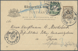 GA Bayern - Ganzsachen: 1890, Carl Ritter Von Brug (1855-1923), 1. Kommandeur Der Bayerischen Luftschif - Altri & Non Classificati