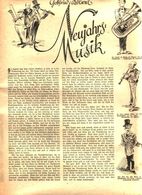 Neujahrsmusik / Artikel,entnommen Aus Zeitschrift / Zwischen 1939 Und 1945 - Empaques