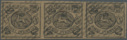 O Braunschweig - Marken Und Briefe: 1853, 1/4 Ggr/3 Pfg. Schwarz Auf Hellbraunem, Dünnen Papier, Allse - Braunschweig