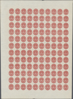 ** Braunschweig - Marken Und Briefe: 1865, 1 Gr. Karmin Im Originalbogen Zu 120 Marken, Postfrisch, Ein - Brunswick