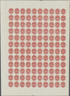 ** Braunschweig - Marken Und Briefe: 1865, 1 Gr. Karmin Im Originalbogen Zu 120 Marken, Postfrisch, Ein - Braunschweig