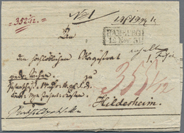 Br Hamburg - Vorphilatelie: 1831, Hannoversches Oberpostamt. Cholerabrief Rückseitig R1 GERÄUCHERT Auf - Préphilatélie