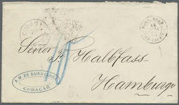 Br Hamburg - Vorphilatelie: 1874, Brief Aus CURACAO Nach Hamburg Mit Französischem Schiffspost-Stempel - Préphilatélie