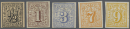 */(*) Hamburg - Marken Und Briefe: 1859, Wappen-Ausgabe ½ S Und 1 S Ungebraucht Mit Originalgummi Und Falz - Hambourg