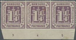 * Hamburg - Marken Und Briefe: 1866, 1 1/4 S. Grauviolett Mit Plattenfehler "B In HAMBURG Beschädigt" - Hamburg (Amburgo)