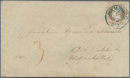 Br Hannover - Marken Und Briefe: 1864, 3 Gr. Hellbraun Mit Rosa Gummierung, Besonder Frisches LUXUSSTÜC - Hanovre